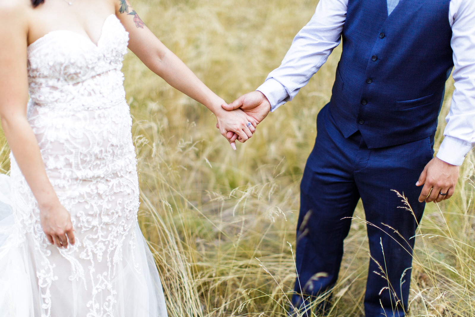 Cynthia and Jacob adventure elopement portrait in the California mountains